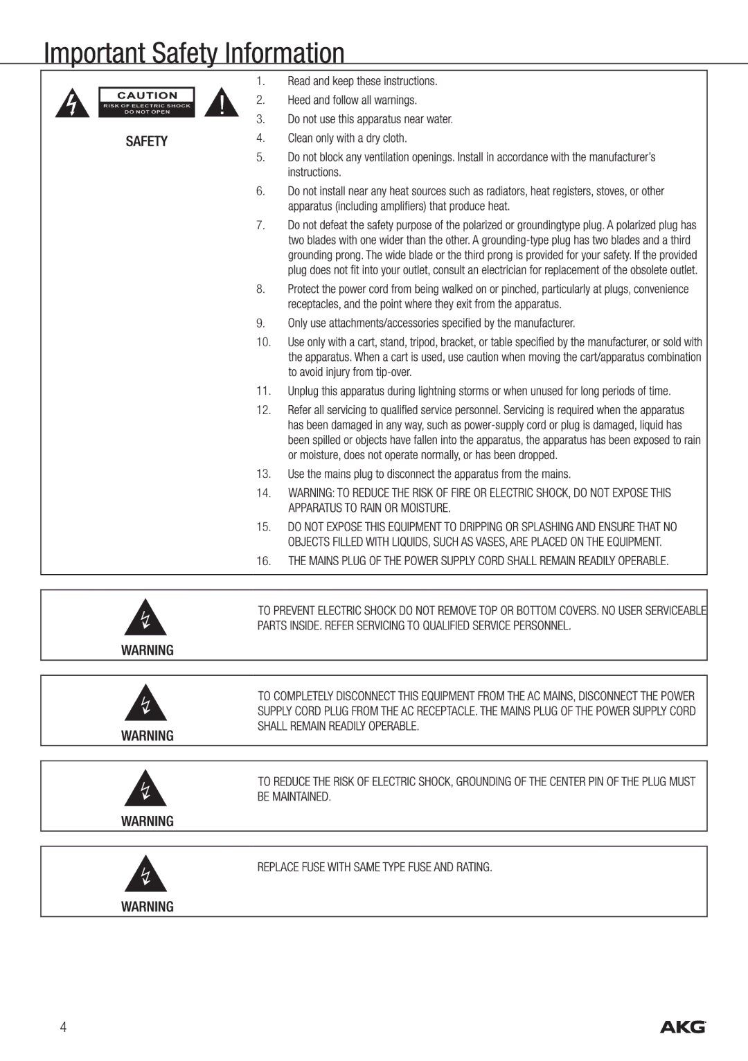 Harman CS3 manual 