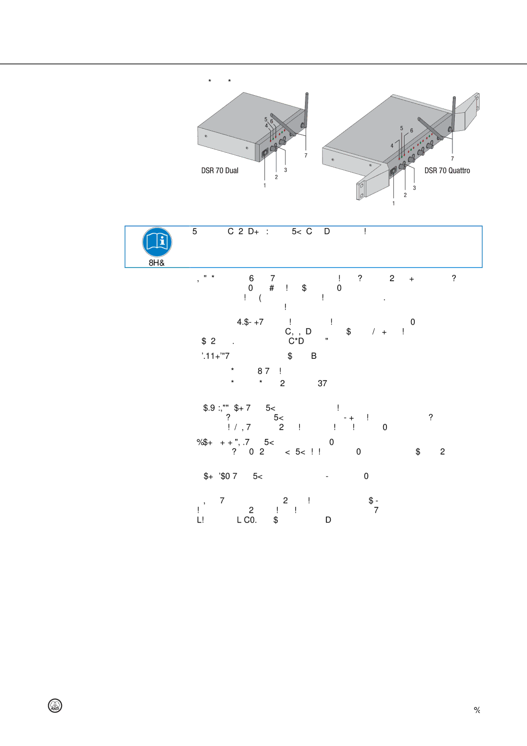 Harman DMS70 manual Panel frontal 