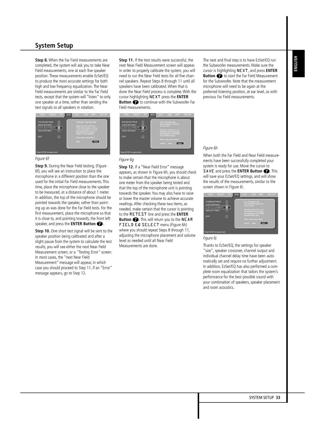 Harman-Kardon 646, 632, 640 owner manual System Setup 