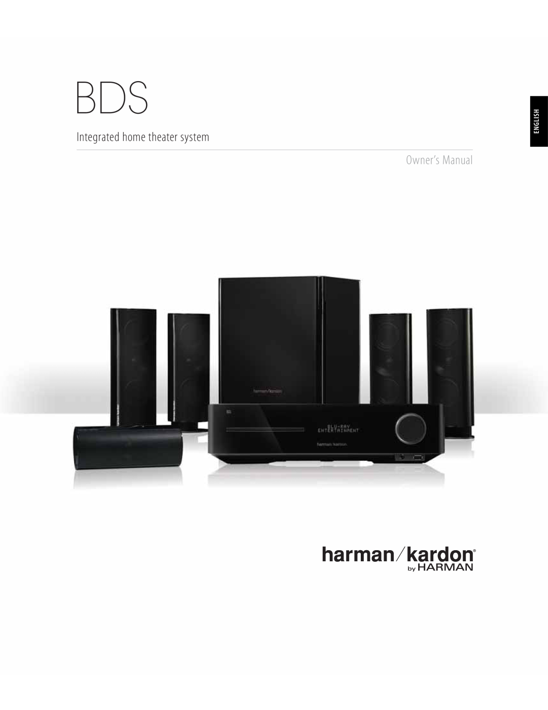 Harman-Kardon 950-0321-001 owner manual Integrated home theater system, English 