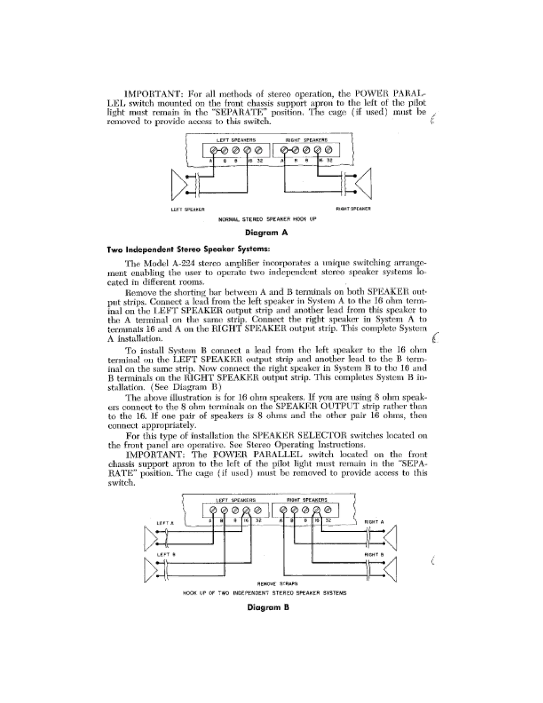 Harman-Kardon A224 manual 