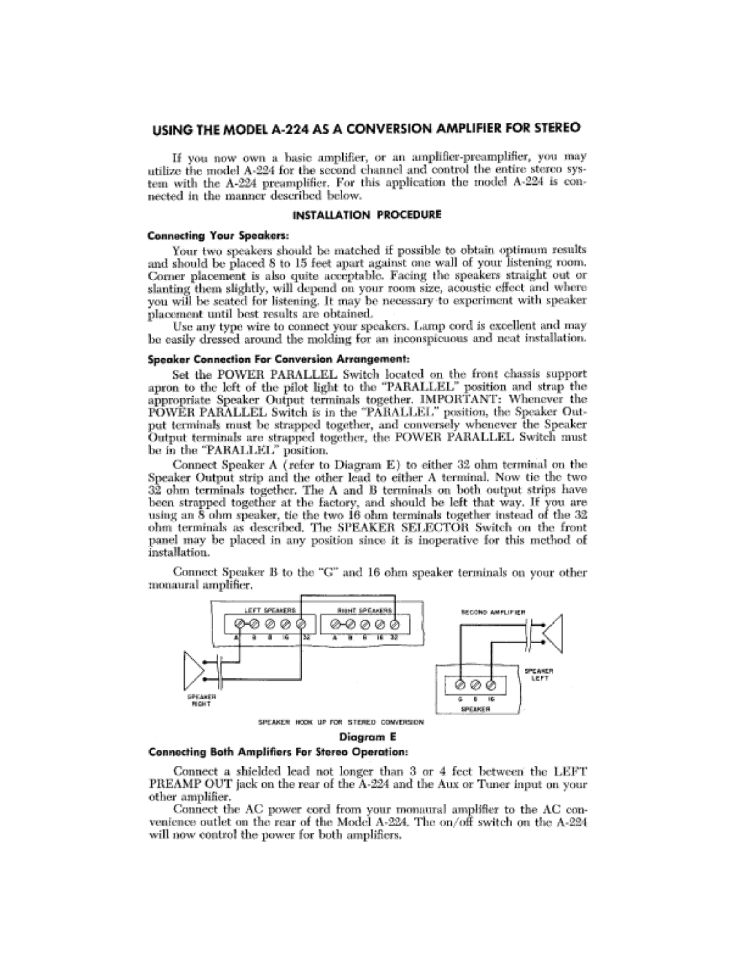 Harman-Kardon A224 manual 