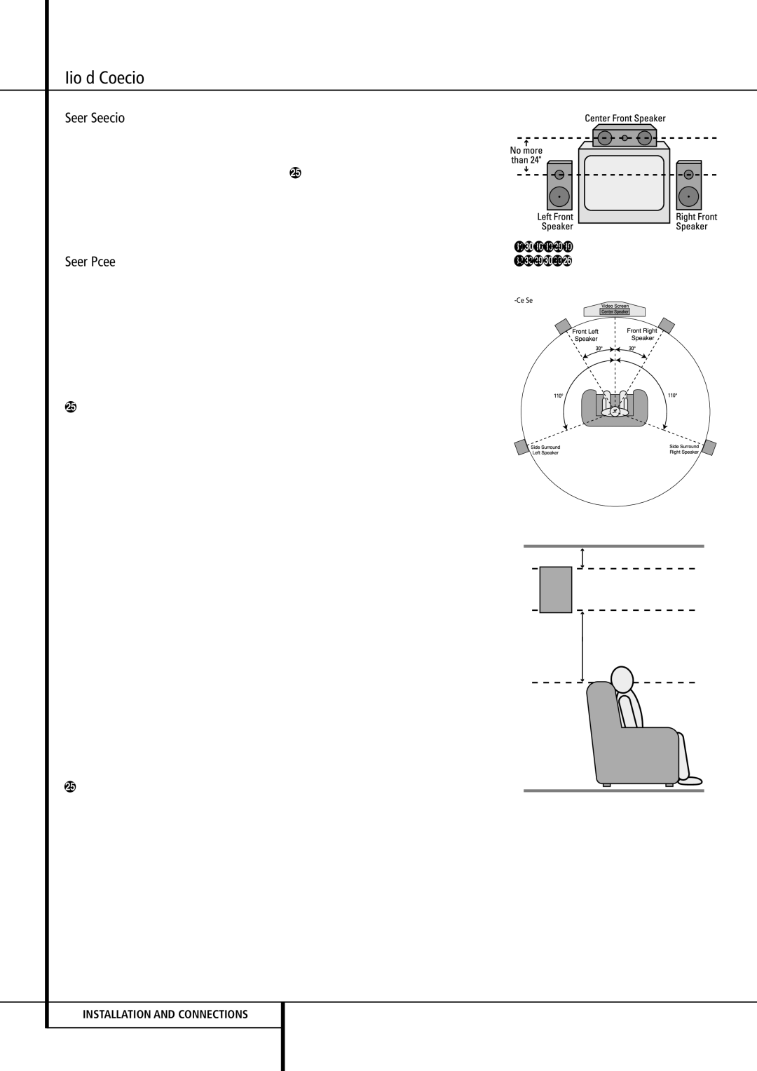 Harman-Kardon AVR 155 owner manual Speaker Selection, Speaker Placement 