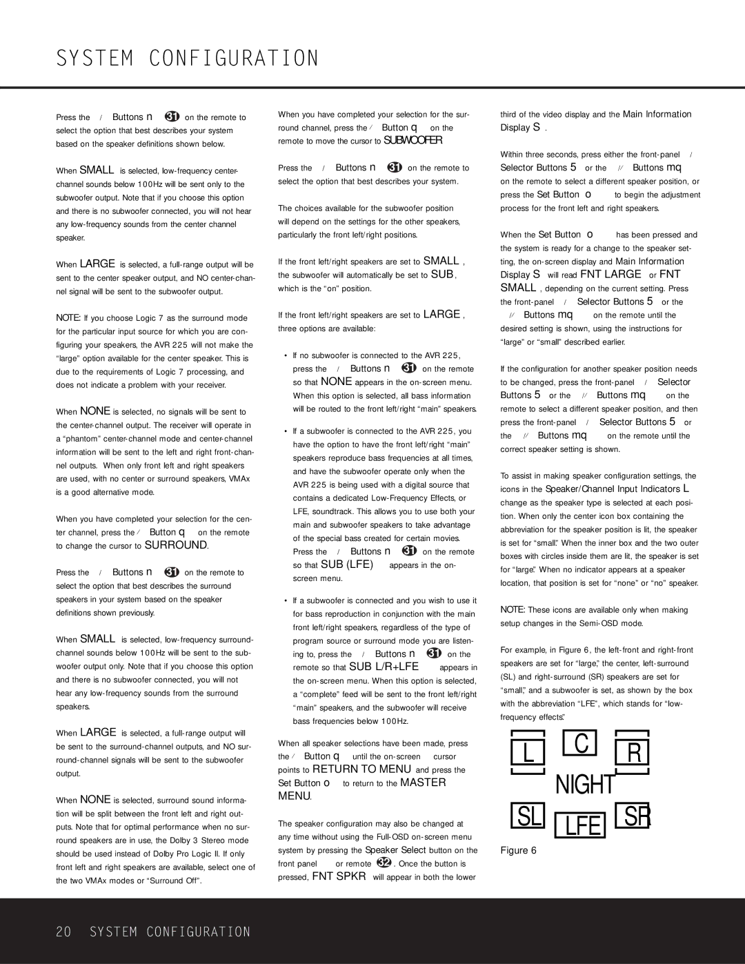 Harman-Kardon AVR 225 owner manual Night 