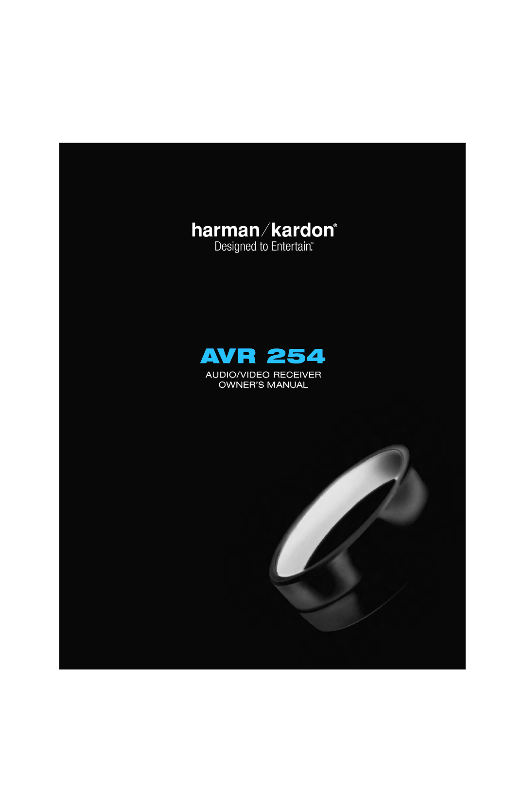 Harman-Kardon AVR 254 owner manual Avr 