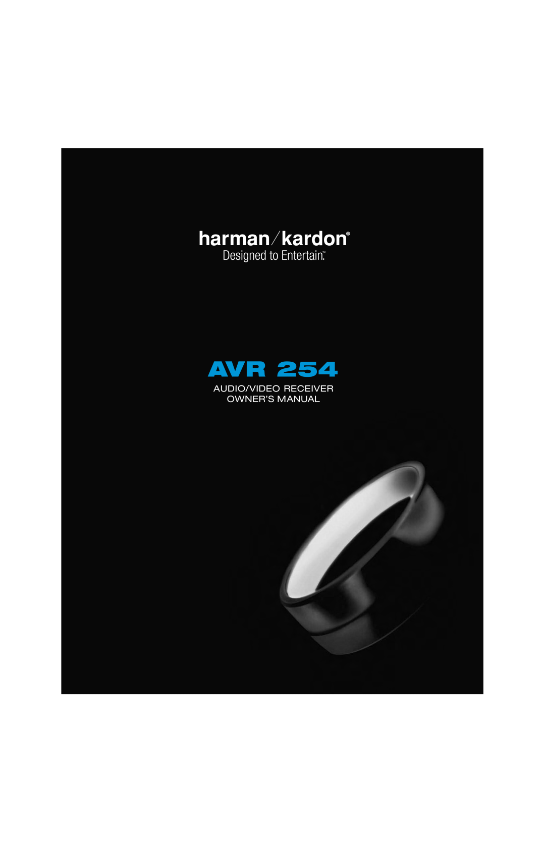 Harman-Kardon AVR 254 owner manual 