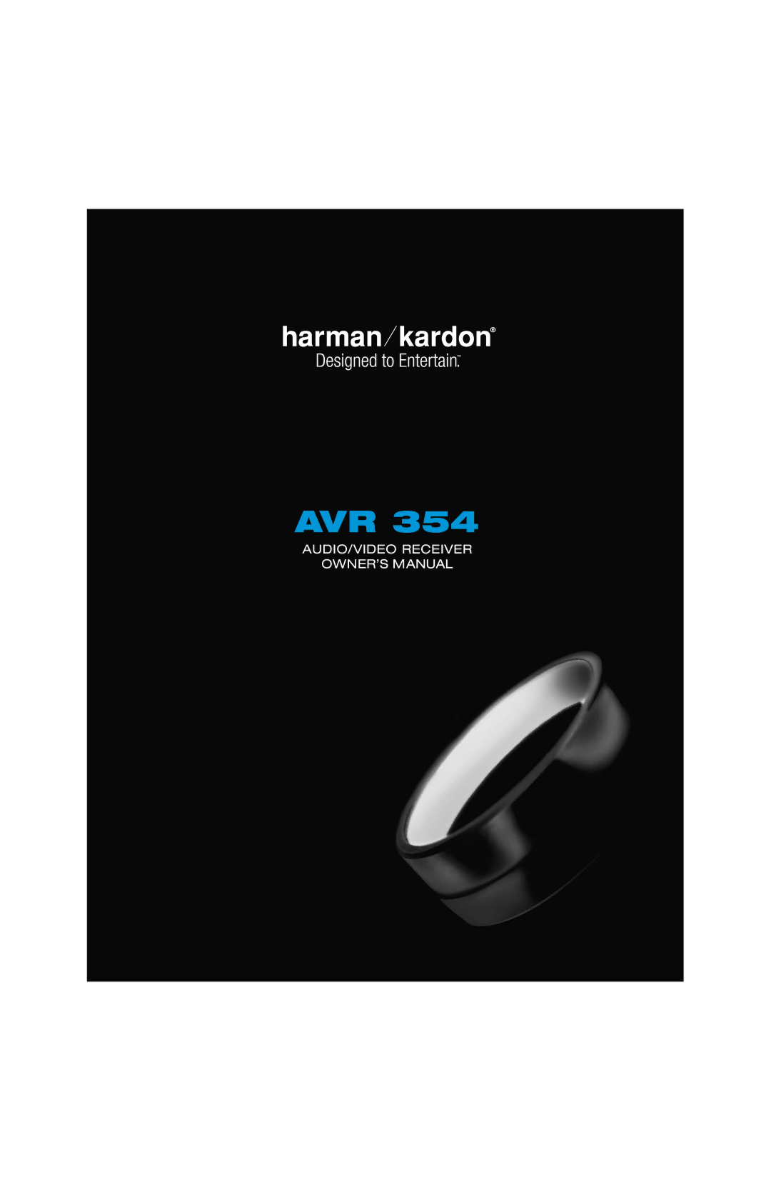 Harman-Kardon AVR 354 owner manual Avr 