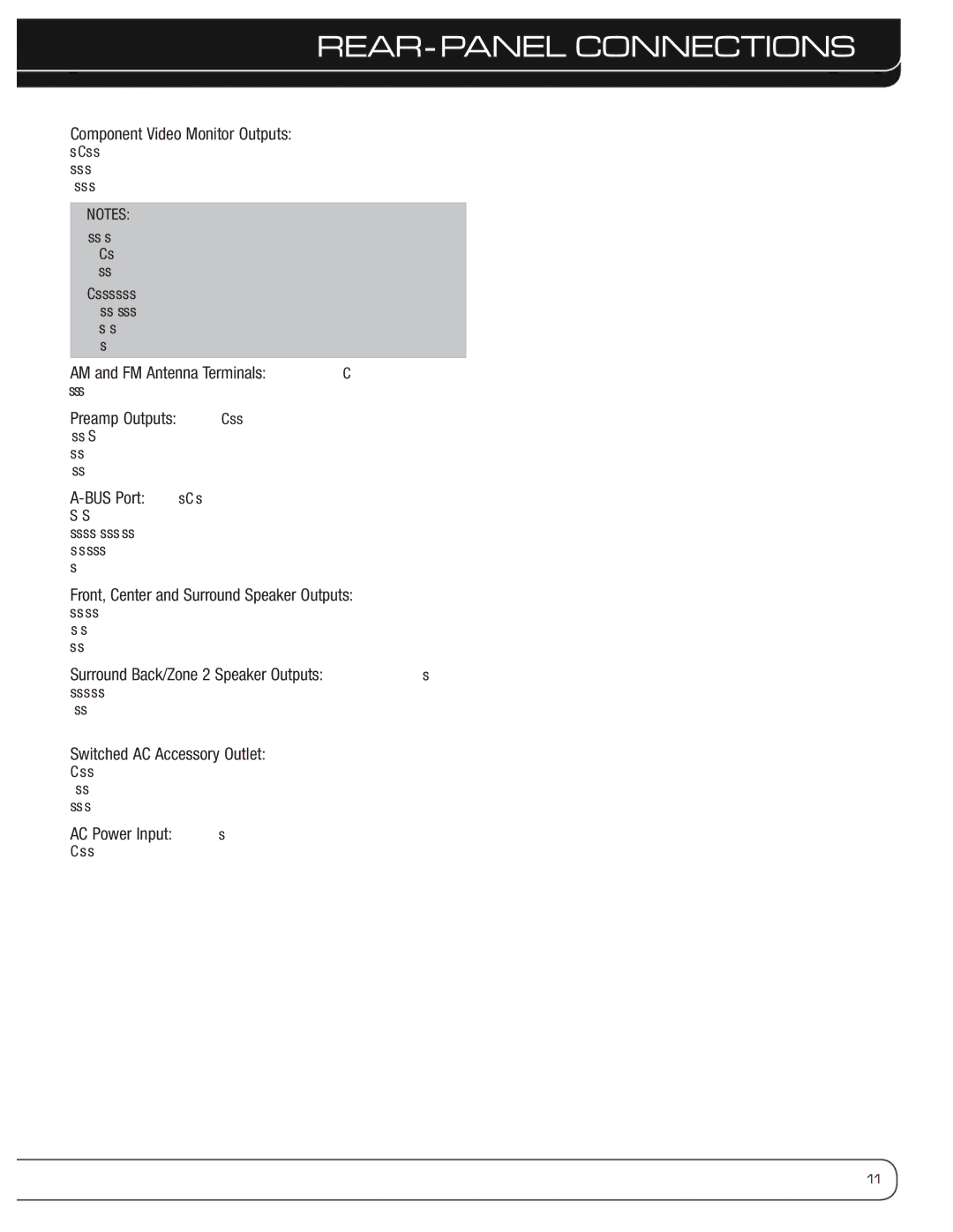 Harman-Kardon AVR 3600 owner manual AM and FM Antenna Terminals Connect the included 