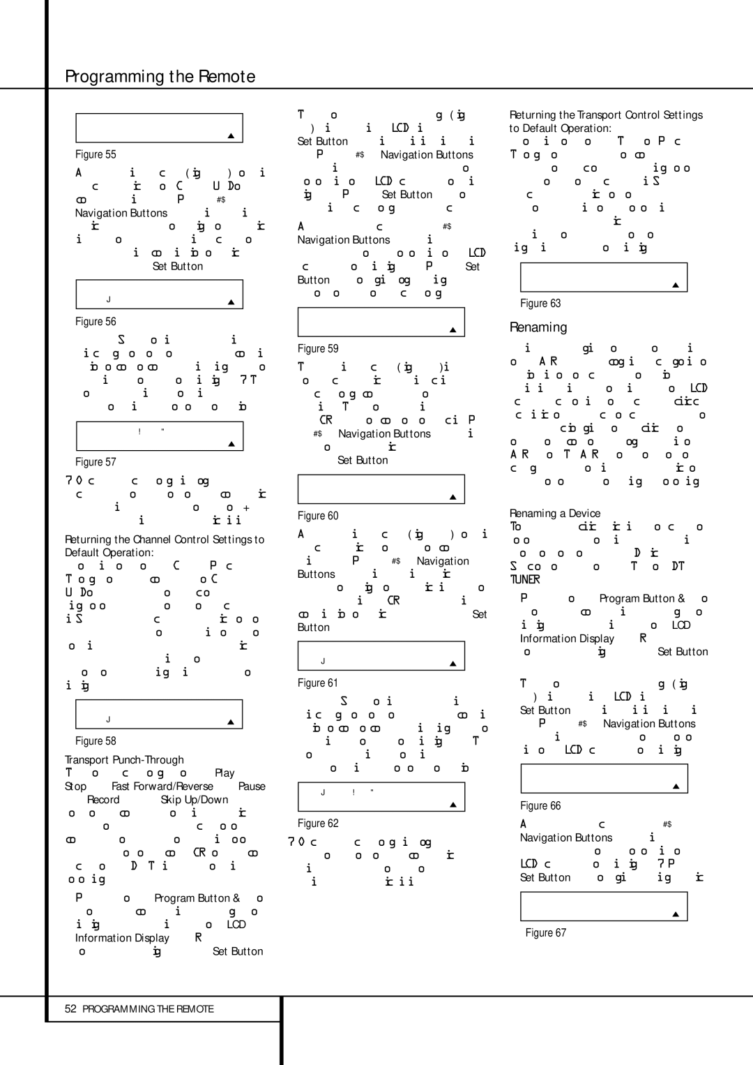 Harman-Kardon AVR 435 Renaming, Returning the Channel Control Settings to Default Operation, Transport Punch-Through 