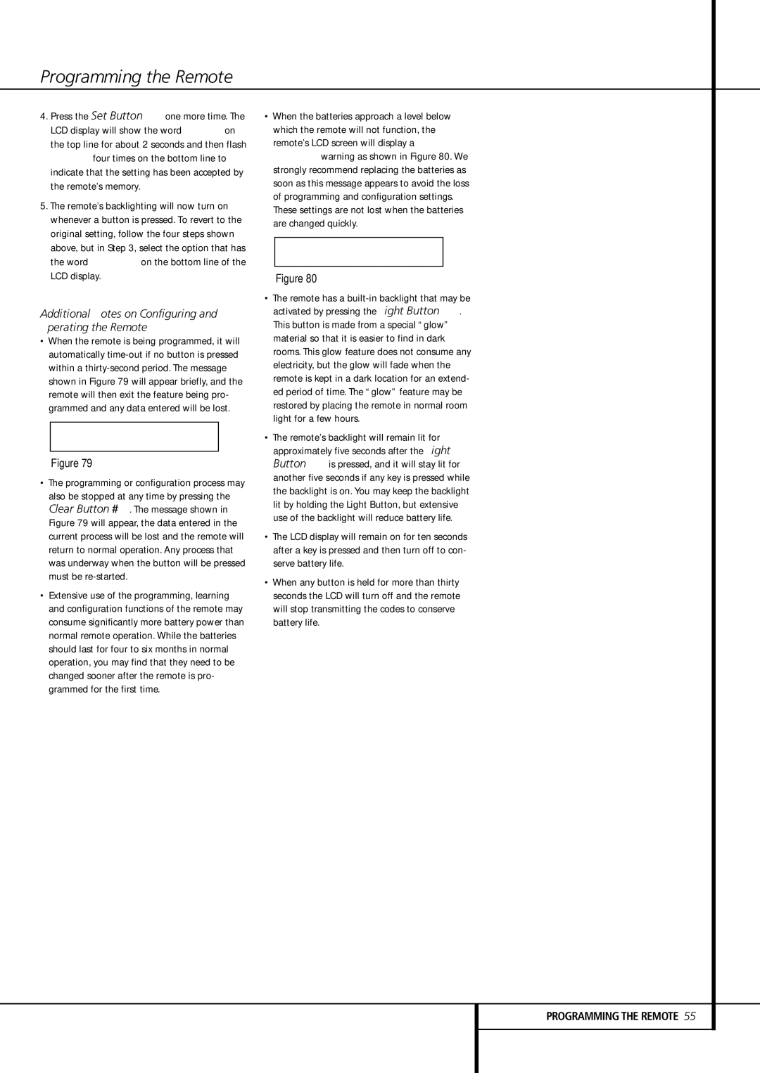 Harman-Kardon AVR 435 owner manual Additional Notes on Configuring and Operating the Remote 