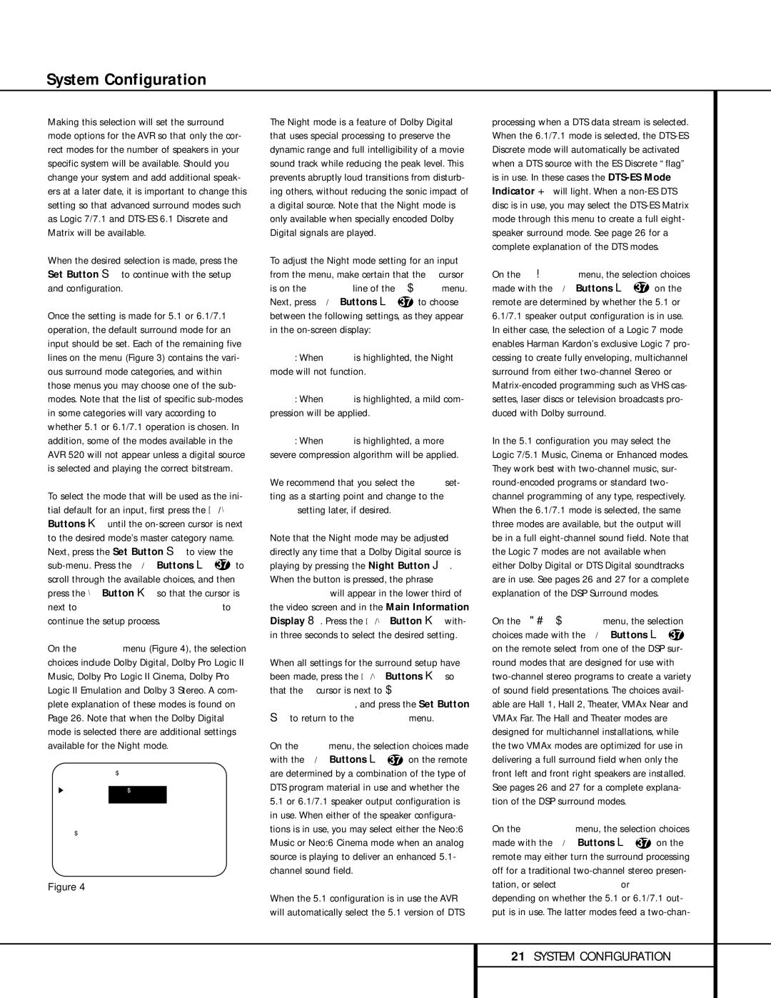 Harman-Kardon AVR 520 owner manual To return to the Master menu 