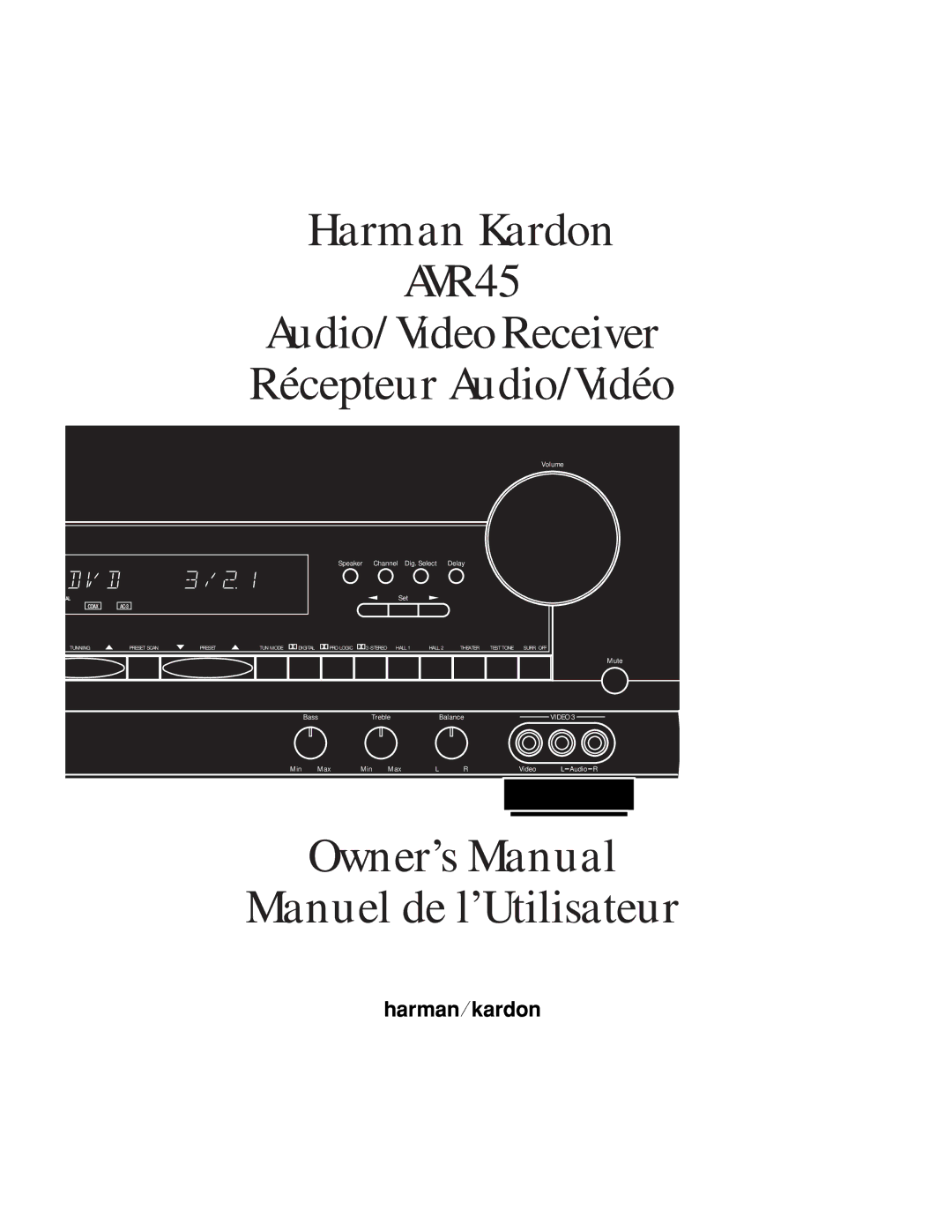 Harman-Kardon AVR45 owner manual 