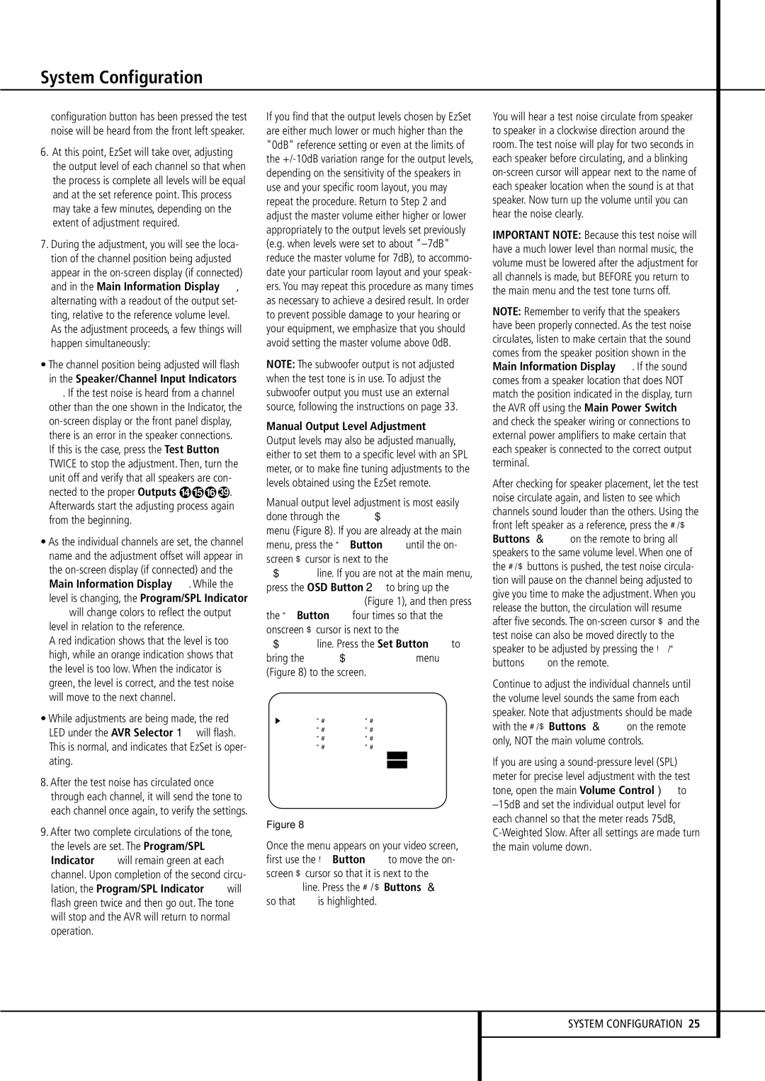 Harman-Kardon AVR507 owner manual So that on is highlighted 