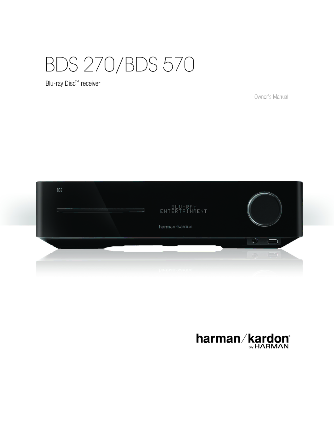 Harman-Kardon BDS770 owner manual BDS 270/BDS 