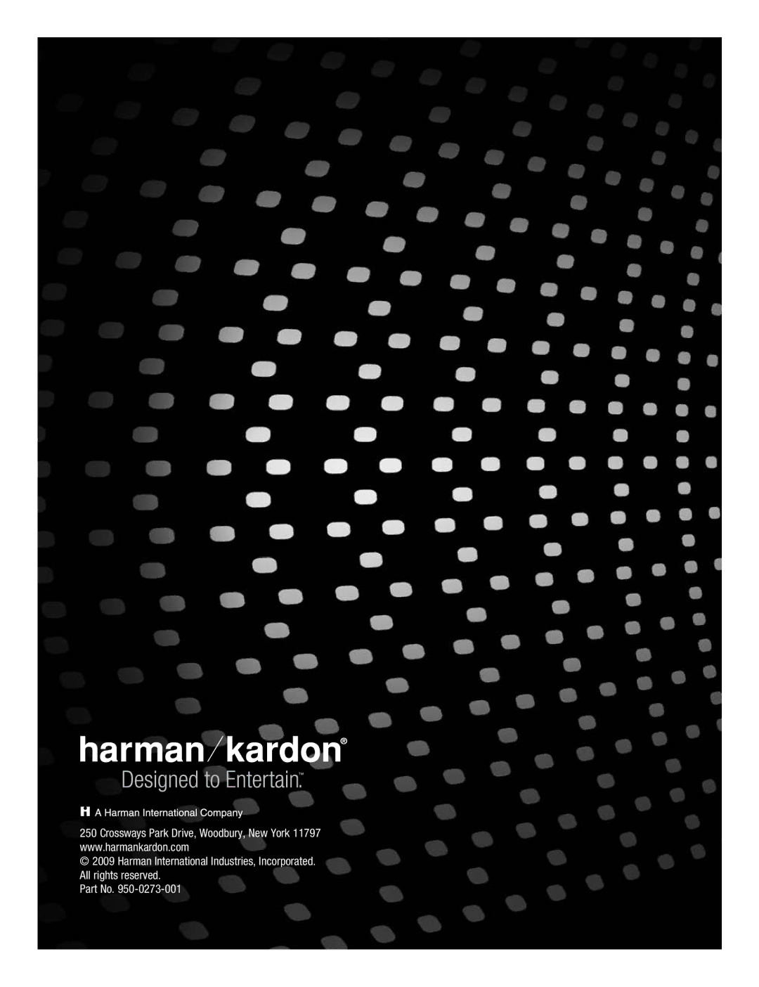 Harman-Kardon BRIDGEIII owner manual 