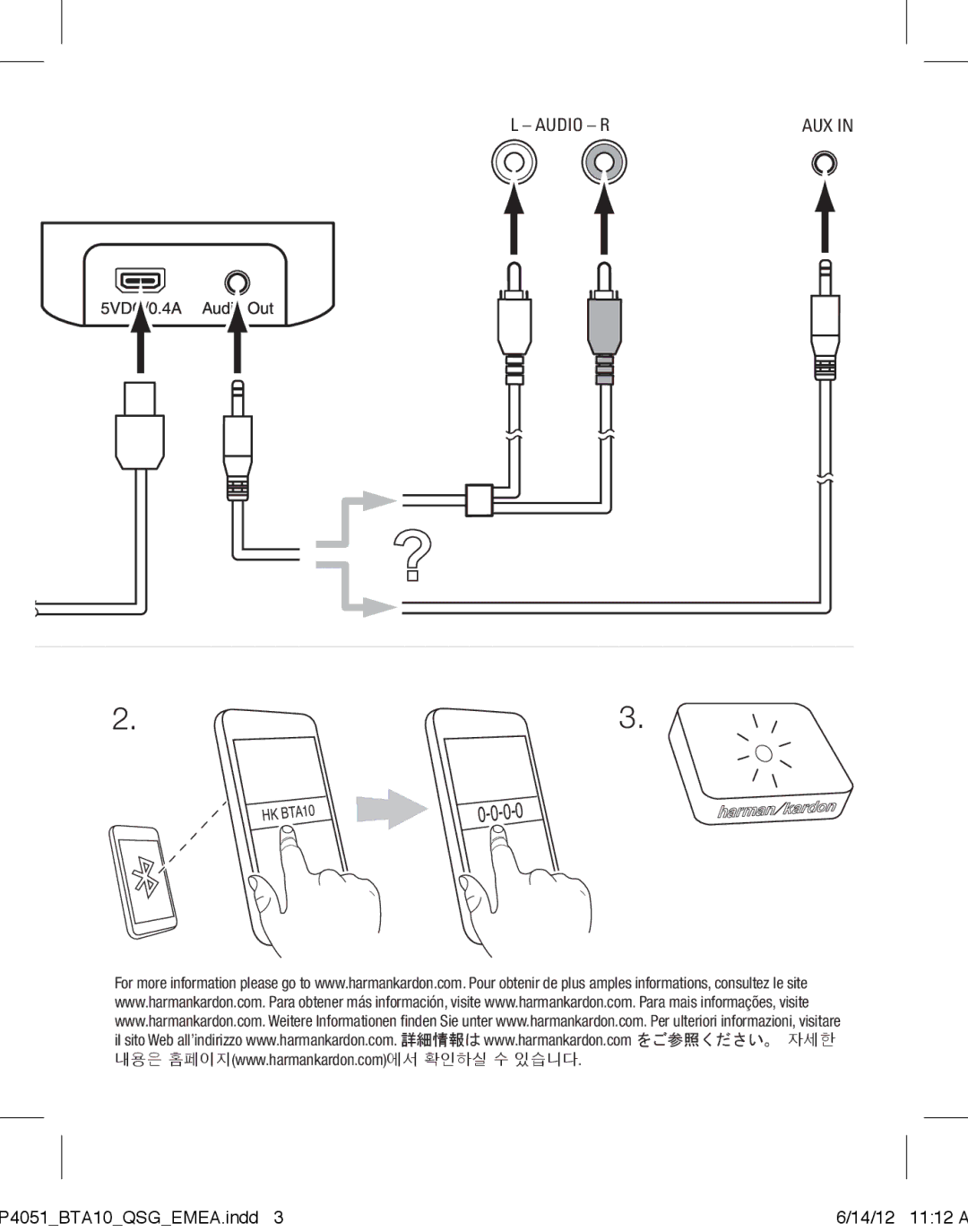 Harman-Kardon BTA 10 setup guide 0-0 