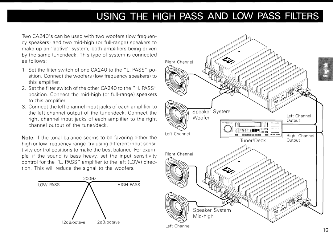 Harman-Kardon CA240 manual 