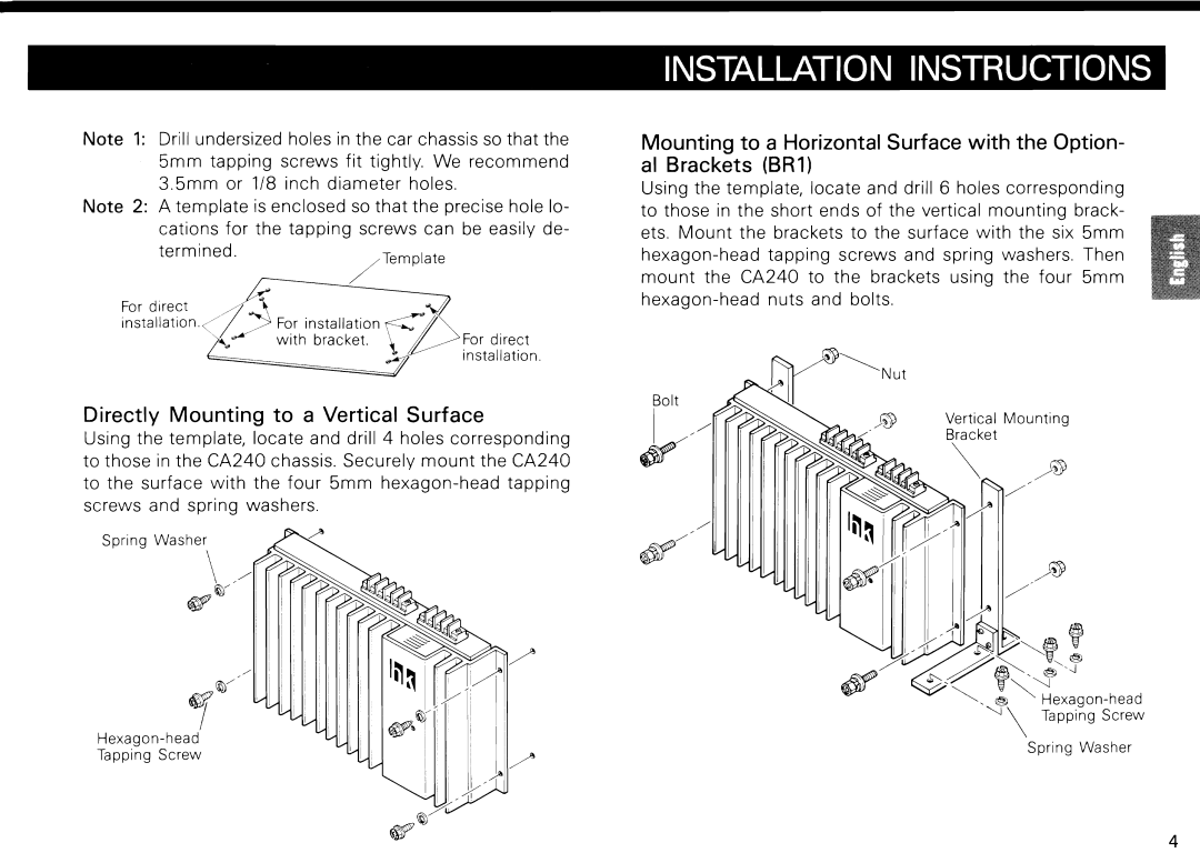 Harman-Kardon CA240 manual 