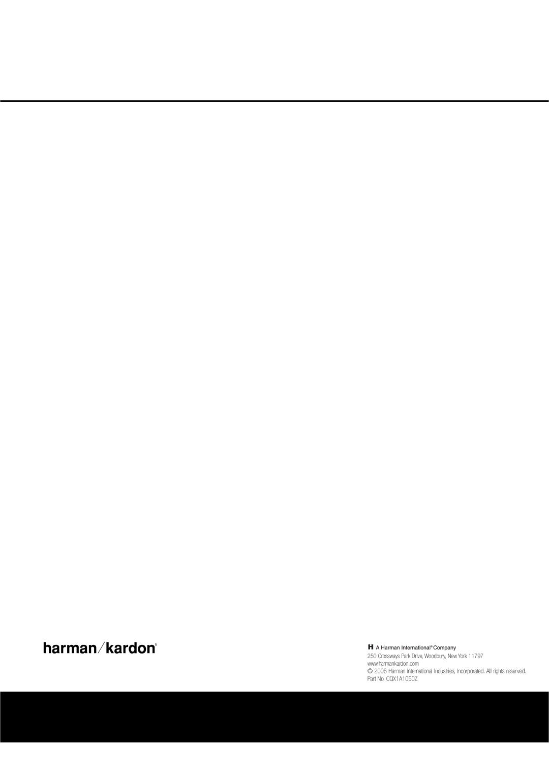 Harman-Kardon DVD47 owner manual 