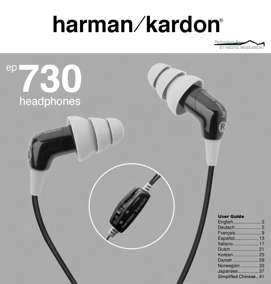 Harman-Kardon EP 730 manual Harman kardon, User Guide 