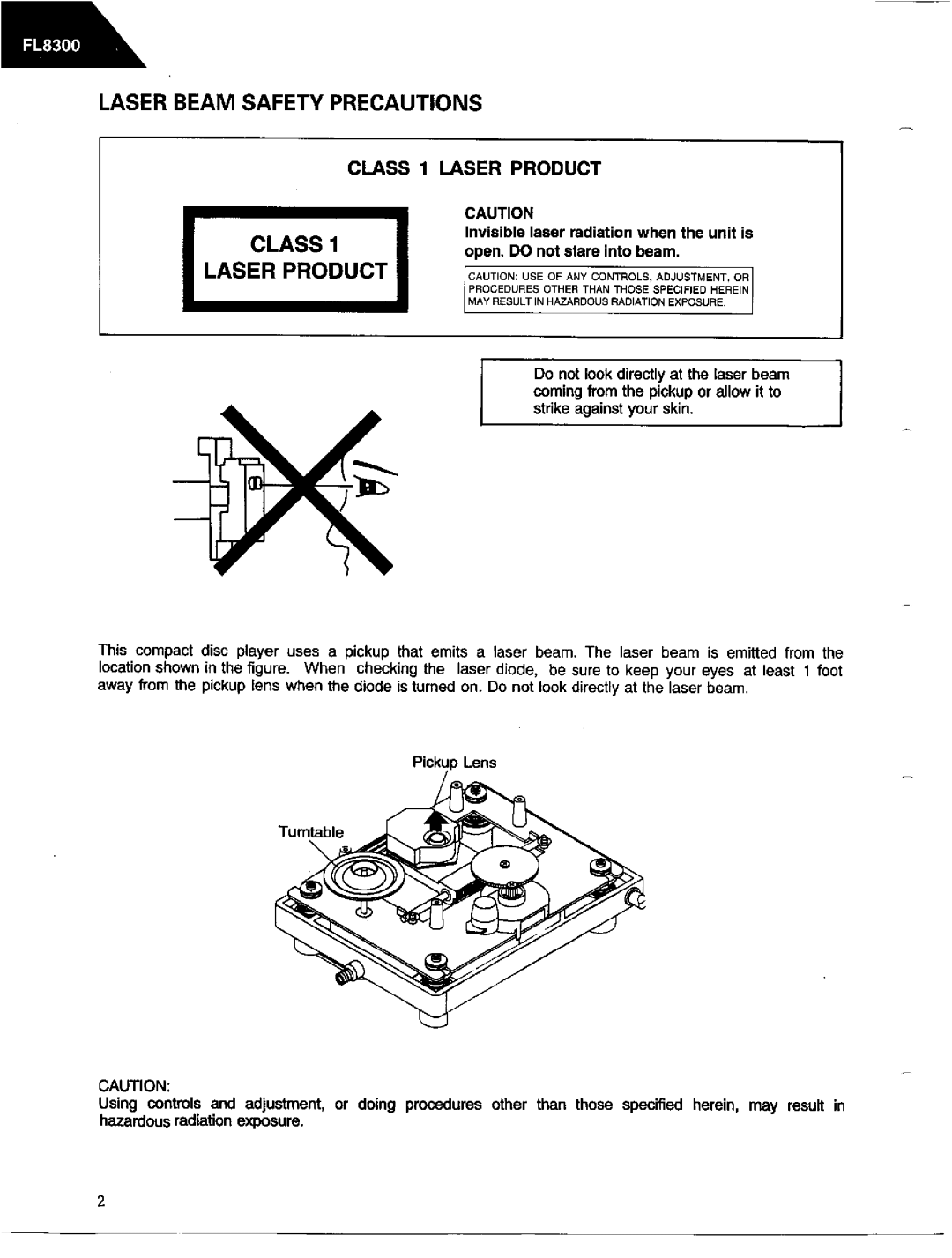 Harman-Kardon FL8300 service manual 