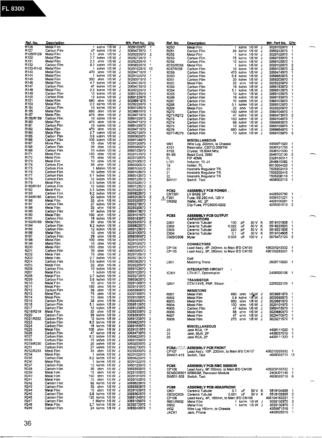 Harman-Kardon FL8300 service manual 