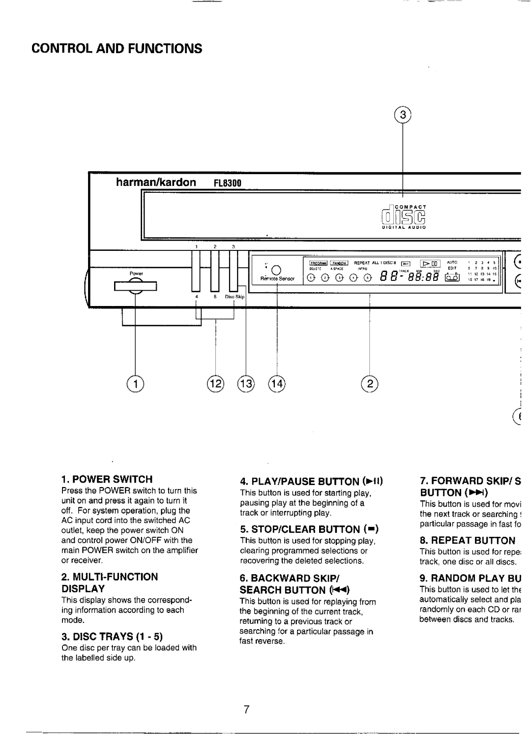 Harman-Kardon FL8300 service manual 