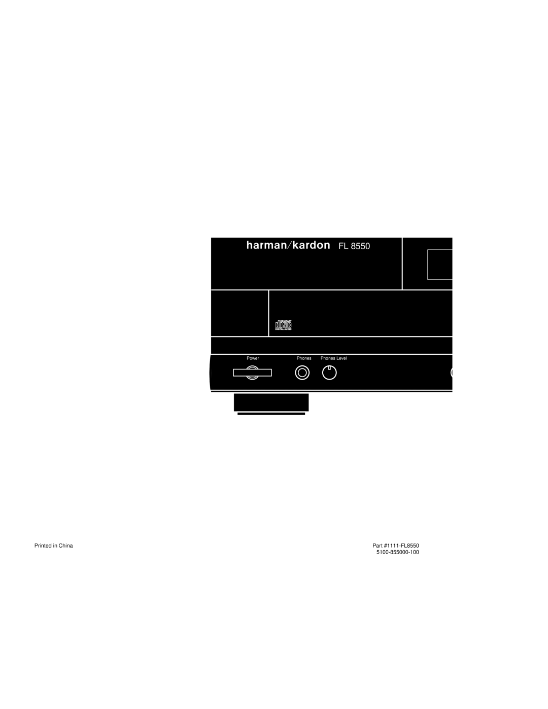 Harman-Kardon owner manual 1111-FL8550 