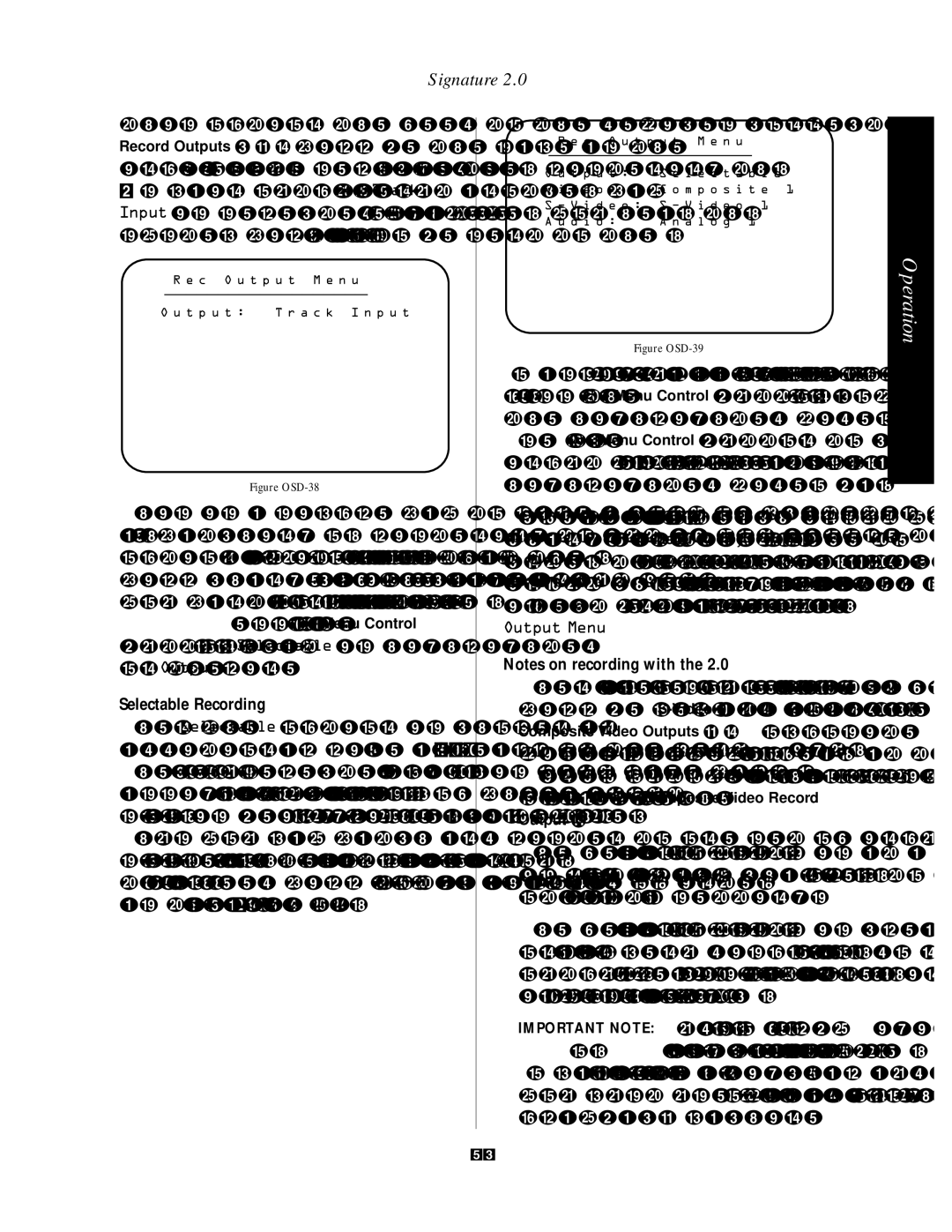 Harman-Kardon HA160-0004-A manual Selectable Recording, Figure OSD-38 