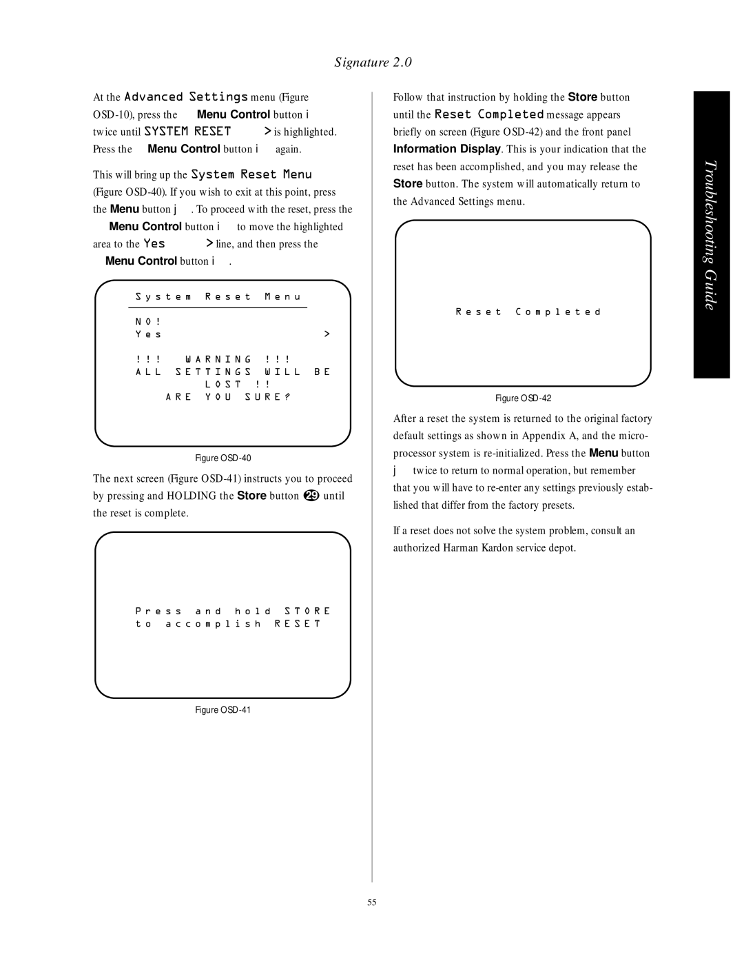 Harman-Kardon HA160-0004-A manual Menu Control button 