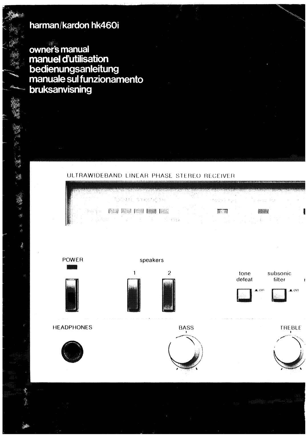 Harman-Kardon HK460I manual 