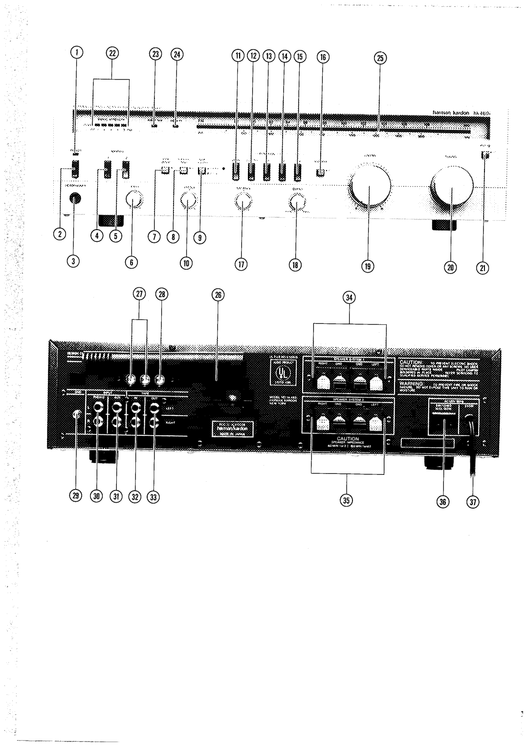 Harman-Kardon HK460I manual 