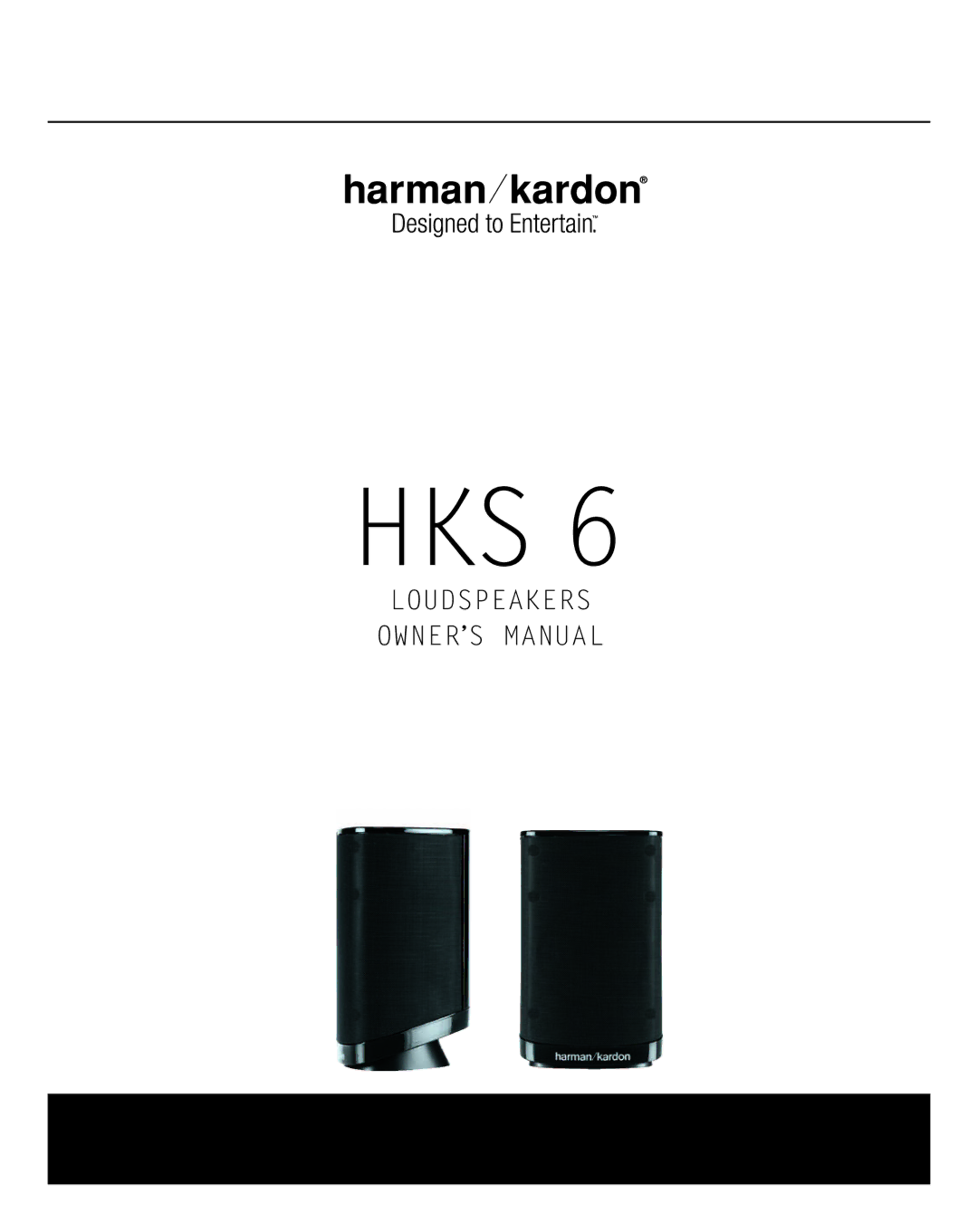 Harman-Kardon HKS 6 owner manual Hks 