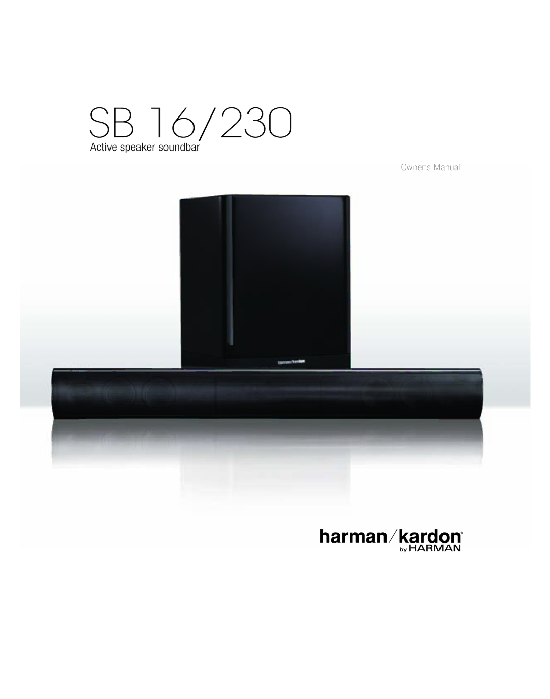 Harman-Kardon HKSB16BLK owner manual SB 16/230 