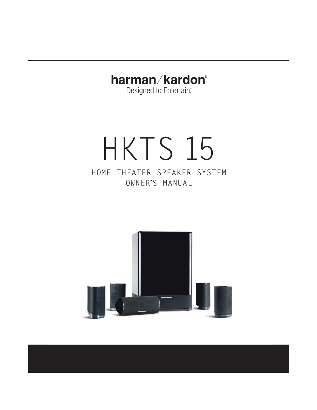 Harman-Kardon HKTS 15 owner manual Hkts 