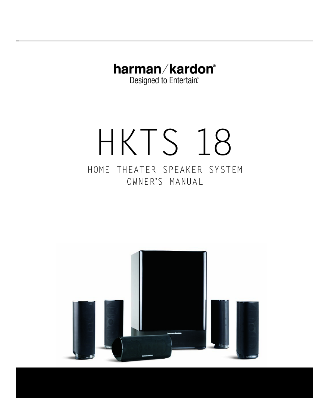 Harman-Kardon HKTS 18 owner manual Hkts 