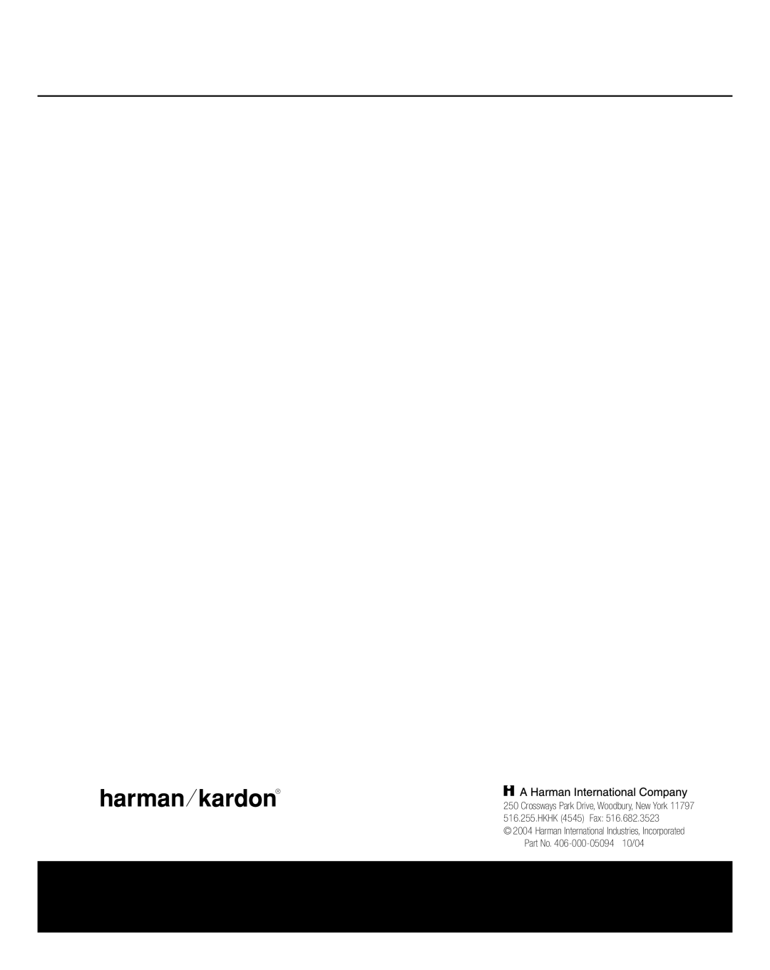 Harman-Kardon HKTS 8 owner manual 