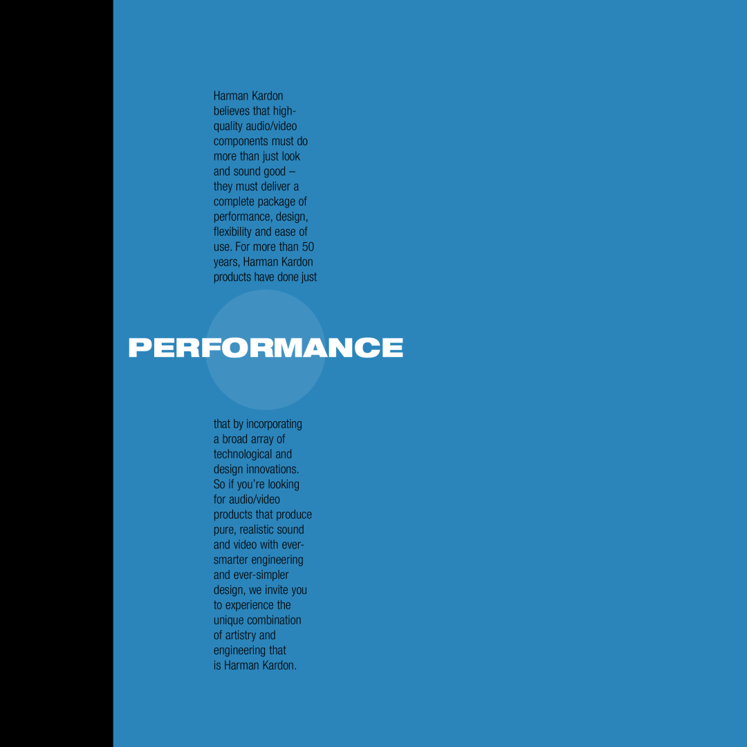 Harman-Kardon Home Theater System manual Performance, is Harman Kardon 