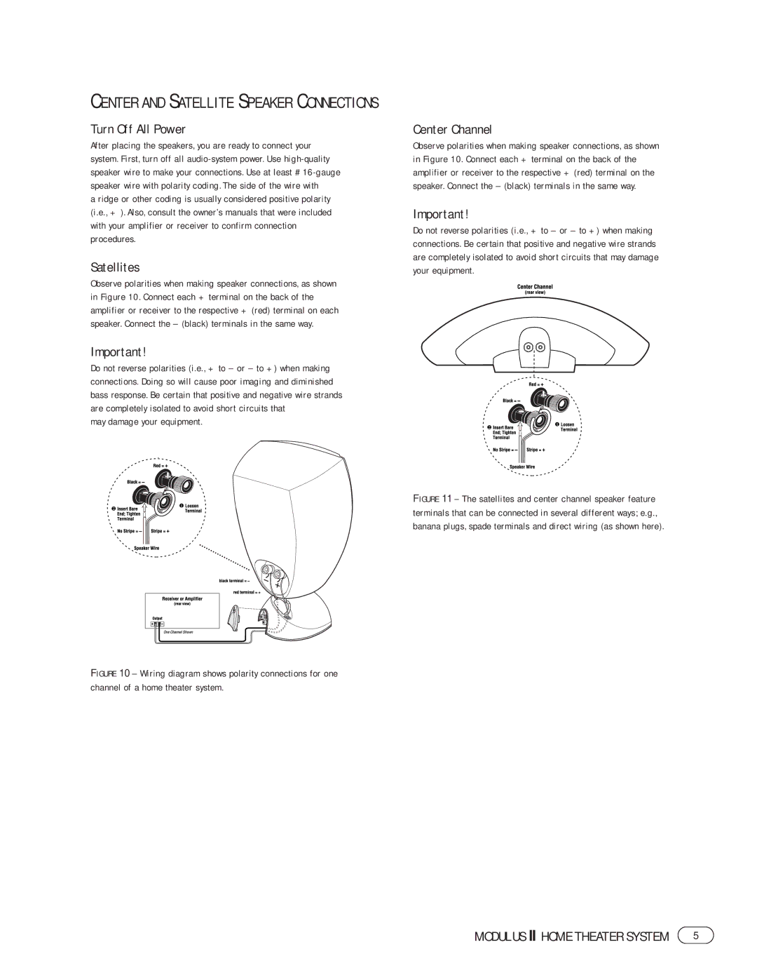 Harman-Kardon II manual Turn Off All Power, Satellites, May damage your equipment 