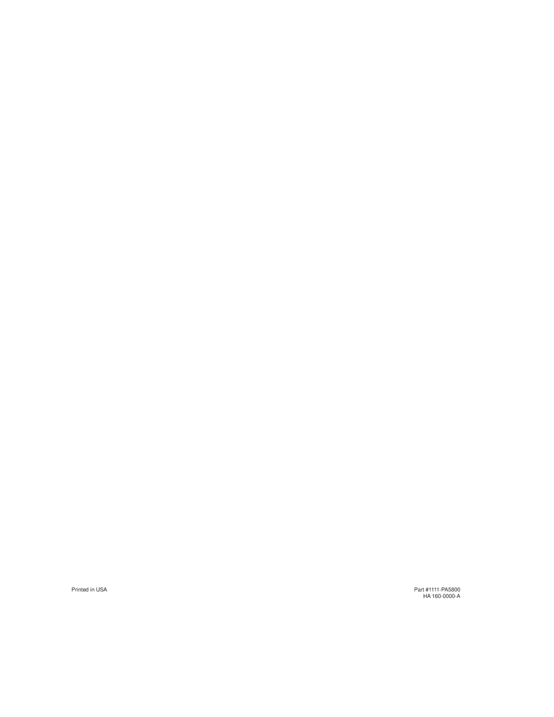 Harman-Kardon owner manual Part #1111-PA5800 