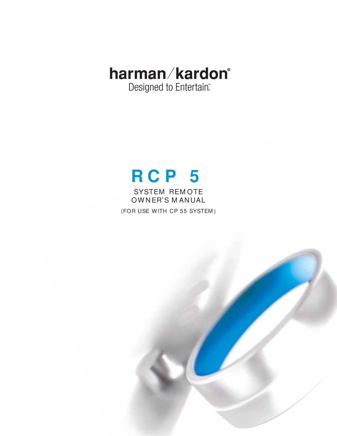 Harman-Kardon RCP 5 owner manual Rcp 