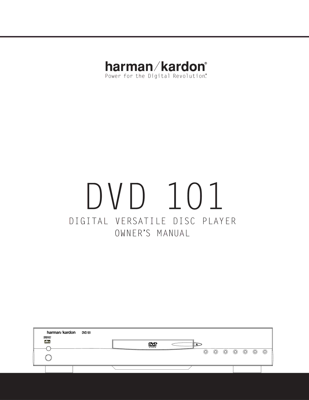 Harman-Kardon WLD8.810.119-1 owner manual Dvd, Digital Versatile Disc Player 