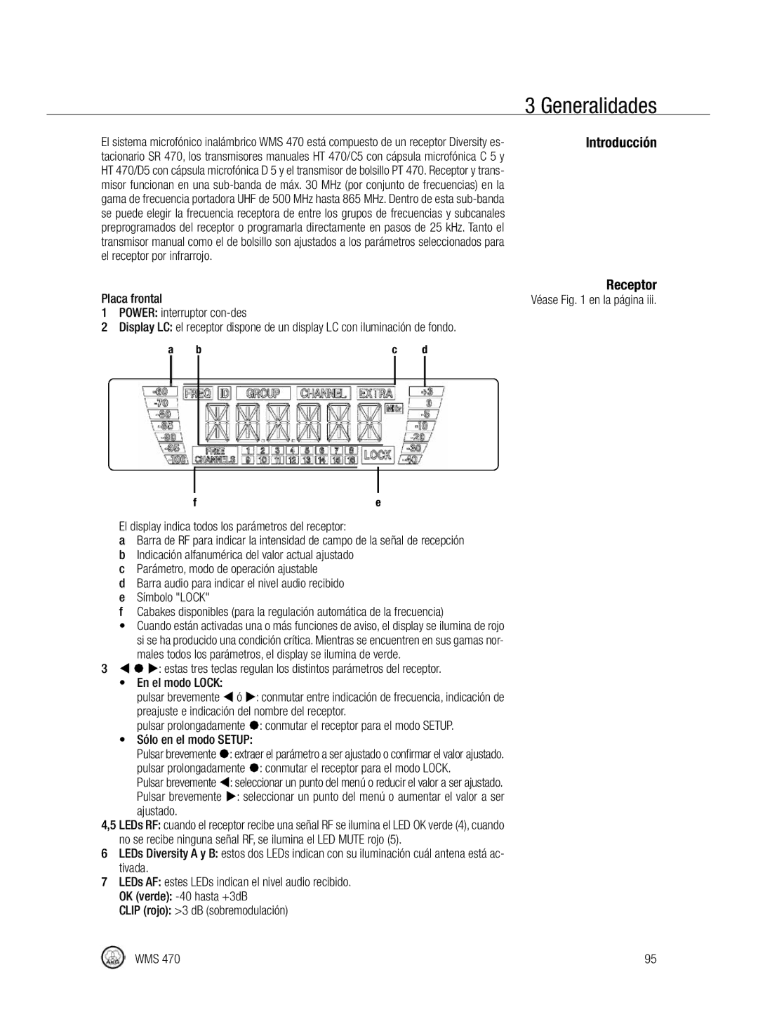 Harman-Kardon WMS 470 manual Introducción, Receptor 