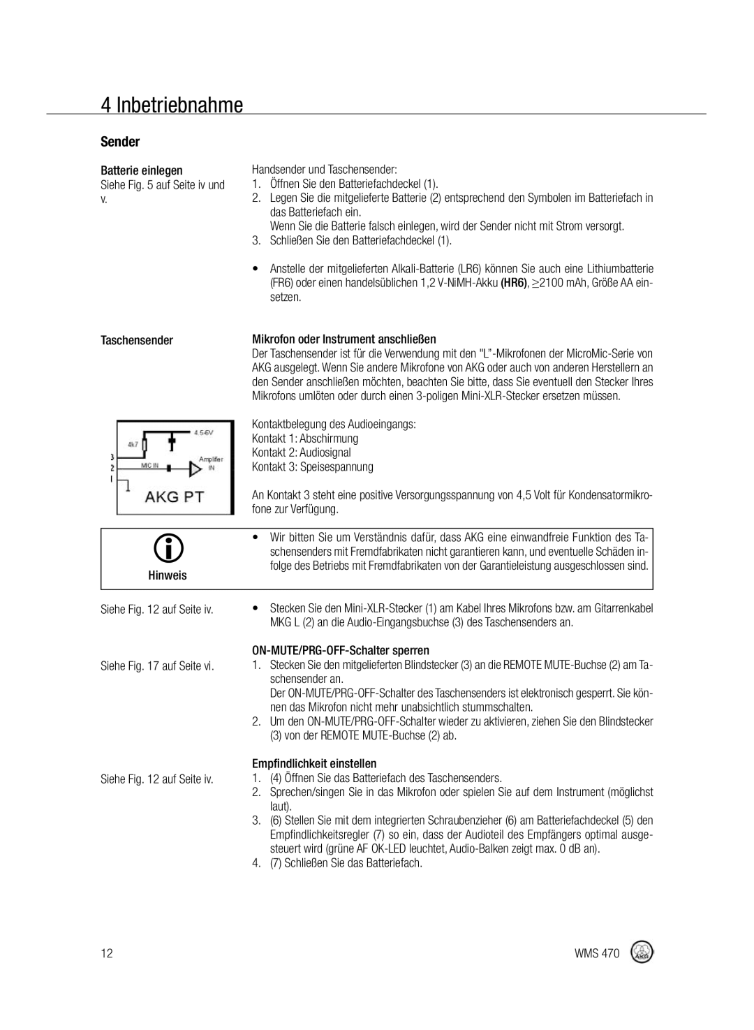 Harman-Kardon WMS 470 manual Sender 