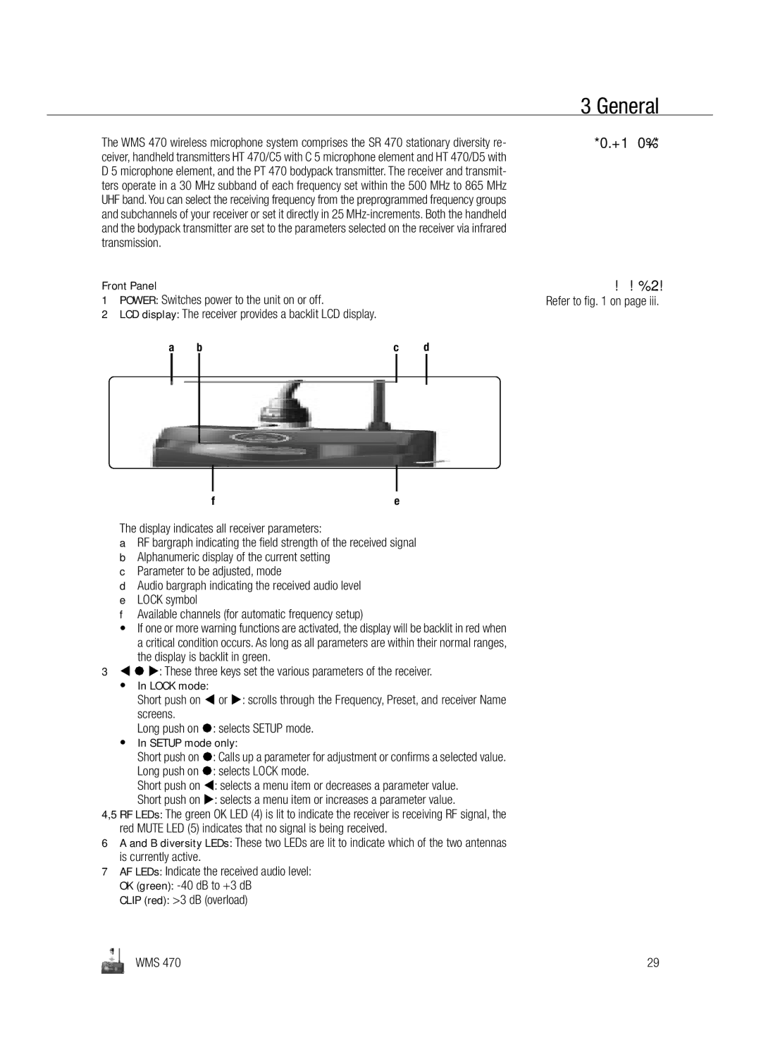 Harman-Kardon WMS 470 manual General, Receiver 