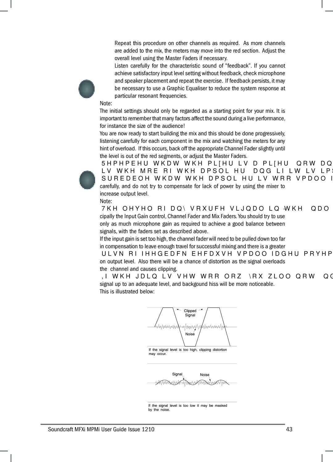 Harman MFXI, MPMI manual 