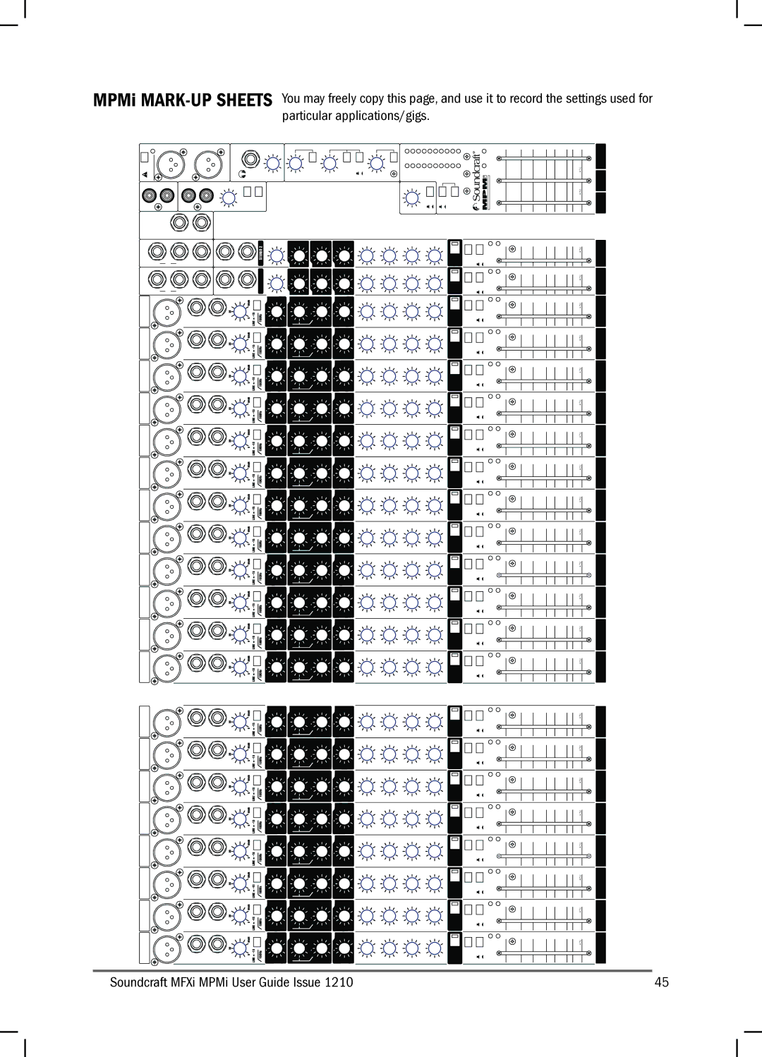 Harman MFXI, MPMI manual Used for, 48V 