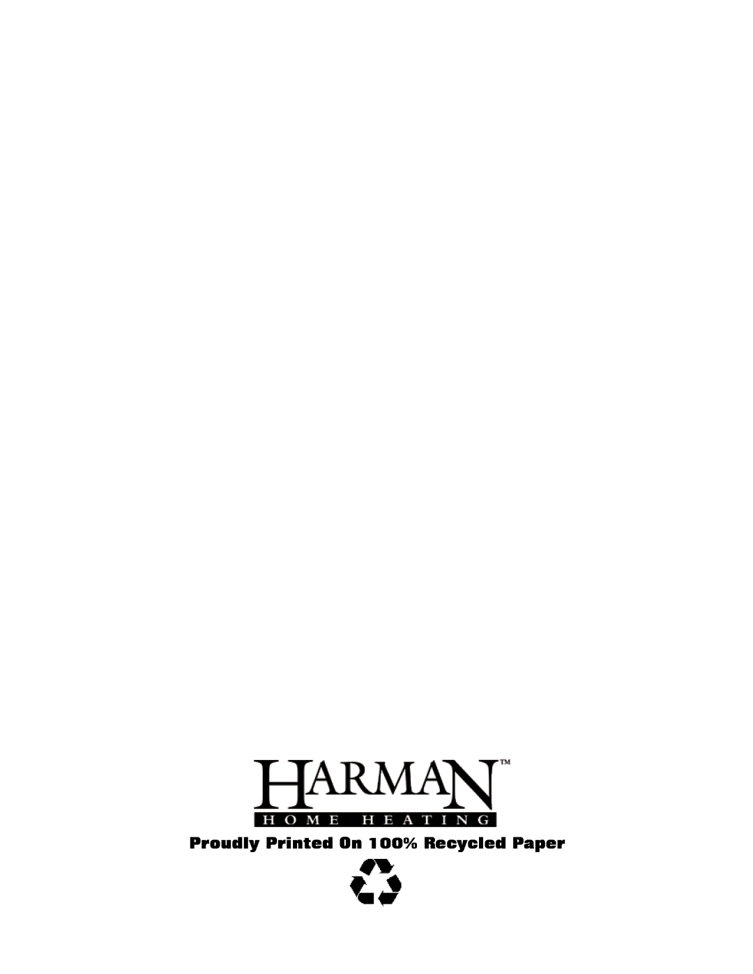 Harman Stove Company 1-90-797000 manual Proudly Printed On 100% Recycled Paper 
