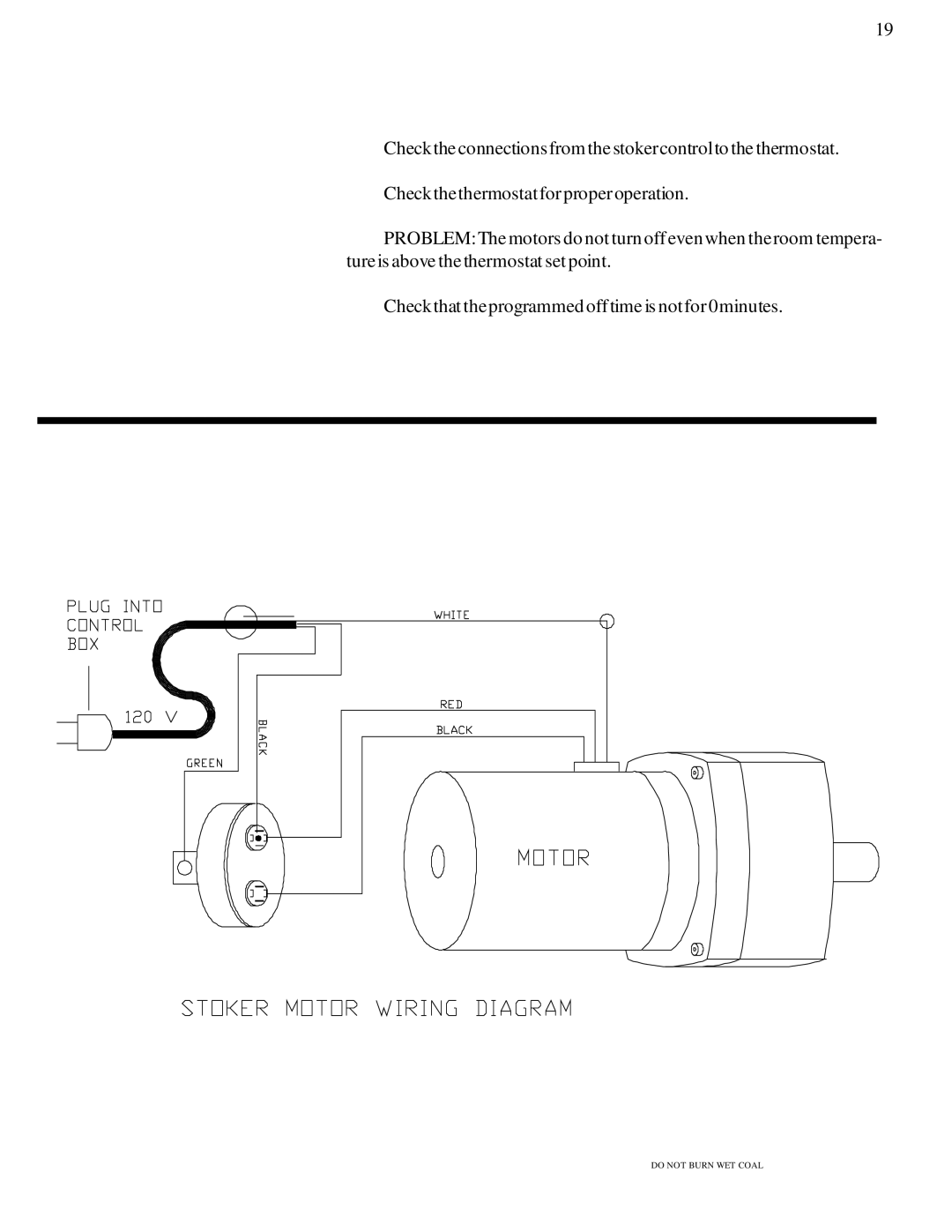 Harman Stove Company Harman Stove The Harman Magnum Stoker manual Do not Burn WET Coal 