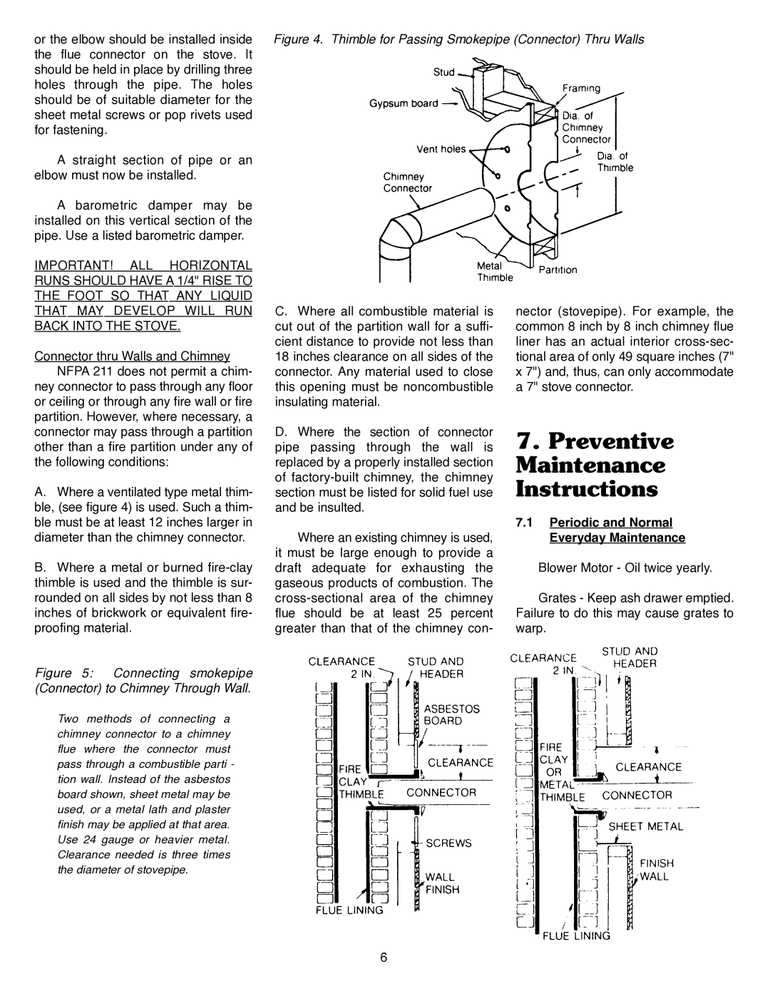 Harman Stove Company III manual Preventive Maintenance Instructions, Periodic and Normal Everyday Maintenance 